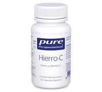 Pure Encapsulations Suplemento Hierro-C Hierro y Vitamina C 60 cápsulas vegetales
