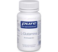 Pure Encapsulations Suplemento L-Glutamina, aminoácido libre, rápida absorción, 60 cápsulas vegetales