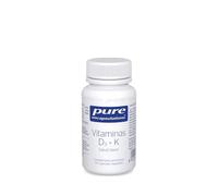Pure Encapsulations Vitamina D3 + K Completa 60 Cápsulas Vegetales | Vitamina D3 con K1 y K2 | Ayuda a la Absorción de Calcio | Salud Ósea y Mantenimiento de los Huesos | Apto Vegetarianos