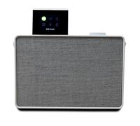 Pure Evoke Play Sistema de música versátil para Interiores y Exteriores (Radio Dab+ /FM, Radio por Internet, podcasts, Spotify Connect, Bluetooth en un Rico Sonido estéreo de 40W), Blanco algodón
