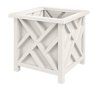 Pure Garden Maceta de celosía de 15.5 Pulgadas, Color Blanco