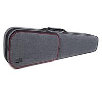 PURE GEWA Estuche para violín en gris con correas de mochila y asa de transporte 1/2