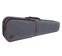 PURE GEWA Estuche para violín en gris con correas de mochila y asa de transporte 3/4