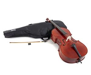 PURE GEWA EW Set de ébano - Violonchelo 1/8, Set listo para tocar, in unda para violonchelo, arco, colofonia, afinador fino, espiga