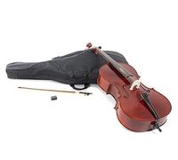 PURE GEWA HW Set de madera dura - Violonchelo 1/8, Set listo para tocar, in unda para violonchelo, arco, colofonia, afinador fino, espiga