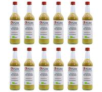 Pure Ginger Jengibre ecológico peruano sin azúcar ni aditivos artificiales (12 x 500 ml).