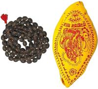 Pure Kamalgatta Mala Kamal Gatta Mala108 - abalorio de loto original con combo de bolsa Gamukhi Jaap para meditación