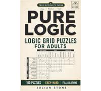 Pure Logic: 100 Logic Grid Puzzles in Three Difficulty Levels - Easy, Medium and Hard Deduction Puzzles for Adults with Full Solutions