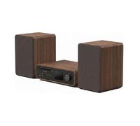 Pure Classic Estéreo Hi-Fi Compacto Con Reproductor CD, Bluetooth Negro / Nogal