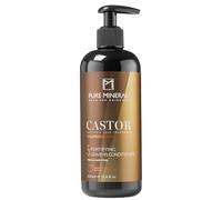 Pure Mineral - Acondicionador Sin Enjuague con Aceite de Ricino - Fortalece e Hidrata - Cabello Frágil - Omega-9 - Sin sulfatos, parabenos, petrolatos - 350ml