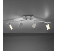 PURE Mira plafón 4 luces mando CCT aluminio True