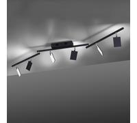PURE Mira plafón 6 luces control remoto CCT negro True
