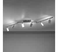 PURE Mira plafón 6 luces mando CCT aluminio True
