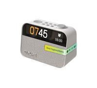 Pure Moment Reloj Despertador para Mesita de Noche y Oficina (Radio Digital Dab+/FM, Bluetooth, Máquina de Ruido Blanco, Ayuda para Dormir, Luz Despertador, Luz Nocturna, Pantalla Regulable) Blanco