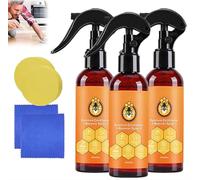 Pure Natural Bee Wax Spray, Upgrade Bee Wax Furniture Polish For Wood, Natural Bee Wax Polish and Cleaner, Suit for Living Room, Kitchen, Furnishings & Wooden Floors (3pcs)