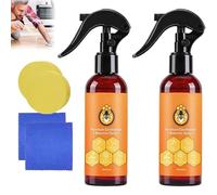 Pure Natural Bee Wax Spray, Upgrade Bee Wax Furniture Polish For Wood, Natural Bee Wax Polish and Cleaner, Suit for Living Room, Kitchen, Furnishings & Wooden Floors (2pcs)