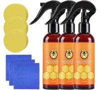 Pure Natural Beeswax Spray - 2025 Upgrade Natural Beeswax Spray Furniture Polish, The Original Micro Molecularized Beewax Care Restorer for Living Rooms,Kitchens,Wood Furniture Floors 120ml (3)