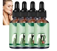 Pure Organic Prickly Pear Oil, Prickly Pear Oil Face Skin Hair, Pure Prickly Pear Seed Oil Sweet Almond Jojoba Vitamina E, Natural Vegan Friendly Oil Nourishing Skin and Hair (4pcs)