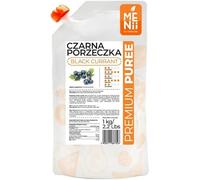 Puré Premium de Grosella Negra 1 kg - 90% Fruta - Sabor Intenso - Ideal para Postres, Tartas, Helados, Smoothies y Cócteles - Textura Suave, Listo para Usar, Pasteurizado - Color Natural