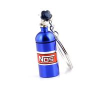 Pure Print Cut NOS - Botella de nitrógeno con llavero desenroscable Nitro Turbo Tuning para fans de gas nitroso, pastillas, caja regalo para el día del padre, azul