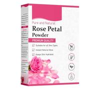 Pure Rose Petals Powder for face, skin and Hair (100 Grams) | Chemical-free, Preservative free, Non-GMO, NO artificial color