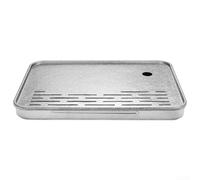 Pure Ti - Bandeja de té construida para servir Gongfu Cha con gestión eficiente del flujo de agua y aspecto contemporáneo minimalista (estilo flor de hielo)