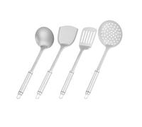 Pure Titanium Spatula, 2026 New Titanium Kitchen Cooking Utensils, Cooking Shovel Wok Spatula Long Handle Shovel for Home Kitchen (4-piece set)