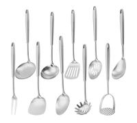 Pure Titanium Spatula, Titanium Cooking Spatula, Kitchen Essentials Cookware Utensils Kitchen Accessories, Skimmer, Dipper, Turner (10PCS)