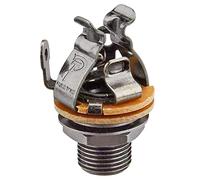 Pure Tone Jack Hembra Negro Mono con Agarre Total para Amplificador Guitarra Bajo o Pedal de Efectos