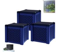 Pure Water Cube 2.0 - Filtro de agua, cubo purificador de agua para acuario, diseño de panal de abeja de larga duración, estanques y tanques de ganado para peceras, canales de caballos (3 piezas)