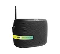 Pure Woodland Altavoz para Exteriores con Bluetooth y Radio Dab+/FM (Resistente al Agua IP67, portátil, batería de 14h jardín y Camping) Negro