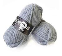 Pure Wool - Hilo de tejer supervoluminoso de lana pura para tejer, 1.8 oz 55 yardas por bola (87 nieblas)