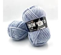 Pure Wool - Hilo de tejer supervoluminoso de lana pura para tejer, 1.8 oz 55 yardas por bola (87 nieblas)