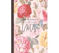 Pure Worship 2025 Regional Convention Notebook for Jehovah’s Witnesses: Pink and yellow floral-and-butterfly Cover, Full-Color Interior, Lined Journal ... Notes & Spiritual Reflections, 5.5" x 8"