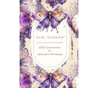 "Pure Worship” Notebook with PREFILLED Program Talk Titles: 2025 Convention of Jehovah's Witnesses