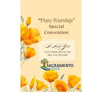"Pure Worship” Notebook with PREFILLED Program Talk Titles: 2025 Convention of Jehovah's Witnesses