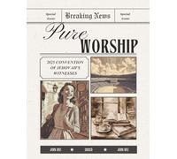 Pure Worship retro JW Convention 2025 Notebook 8.5 x 11”, assembly journal, special convention gift idea