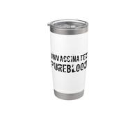 Pureblood Freedom Choice Sin vacunar Sin miedo Sin vaxxed Vaso térmico de acero inoxidable de doble pared