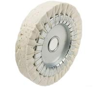 PureBowlic 1 rueda de pulido de algodón para vías respiratorias con núcleo de hierro para máquina de bandas de bordes semiautomática, rueda de pulido de alta resistencia para carpintería para alisar