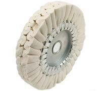 PureBowlic 1 rueda de pulido de algodón para vías respiratorias con núcleo de hierro para máquina de bandas de bordes semiautomática, rueda de pulido de alta resistencia para carpintería para alisar