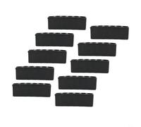 PureBowlic 10 soportes para puntas de destornillador, organizador de goma suave de 6 agujeros para brocas hexagonales de 1/4 pulgadas, soporte de taladro, estante de herramientas, negro y rojo