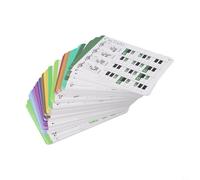PureBowlic -120 piezas - Juego de tarjetas de piano con gráfico, tarjetas de práctica de teoría musical codificadas por colores, para, -88- teclado de teclas, diagrama educativo de digitación, para