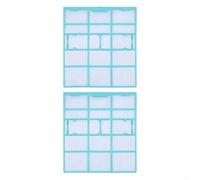 PureBowlic 2 filtros de aire acondicionado a prueba de polvo para unidad interior Midea, accesorios de repuesto de malla antipolvo de PVC, protector de filtro de refrigeración, tamaño como se muestra