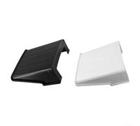 PureBowlic 2 juegos de cubierta de lluvia para cámara al aire libre, resistente a la intemperie, protector de lente CCTV, protección contra el sol, carcasa de plástico, blanco y negro, evita el