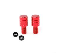 PureBowlic 2 tornillos M8 para espejo retrovisor de motocicleta M10, pernos hexagonales de aleación de aluminio CNC para montaje de espejo lateral de bicicleta, cierres a prueba de polvo en negro