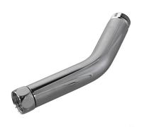 PureBowlic Adaptador de codo de cabezal de ducha de acero inoxidable de 135° con acabado cromado, conector G1/2 para ducha de mano y spray superior, instalación de herramientas, resistente al calor
