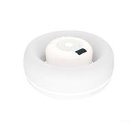 PureBowlic Altavoz flotante impermeable para piscina con luces ambientales RGB, compatible con Bluetooth, portátil para fiestas acuáticas, compacto inalámbrico de 22 cm para boombox, blanco (blanco)