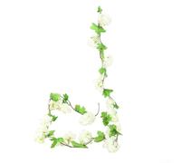 PureBowlic Artificial para guirnalda de ratán de flores de cerezo, vides realistas de flores falsas para decoración del hogar de boda, tira colgante de plástico flexible para valla pared decoración de