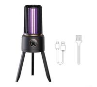 PureBowlic Asesino eléctrico de 3600 V con luz UV de 360 °, silencioso USB recargable para uso en interiores y exteriores, dispositivo de control de plagas voladoras impermeable para jardín, camping