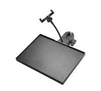 PureBowlic Bandeja de tarjeta de sonido para soporte de micrófono para clip de teléfono móvil, soporte de montaje para interfaz de audio y accesorios, se adapta a postes de hasta 40 mm, estante de